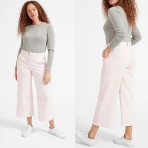 Everlane Wide Leg Pants Light Pink